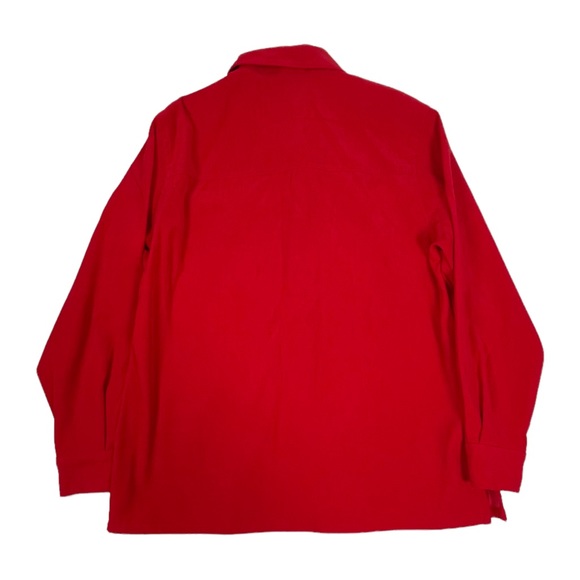 Talbots Petite Stretch Long Sleeve Button Down Red Shirt Size S. - Picture 2 of 13